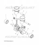 ENGINE, PISTON ET VILEBREQUIN