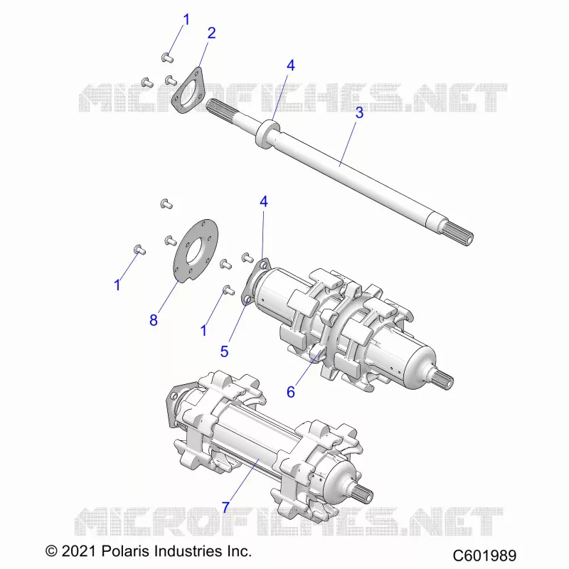 DRIVE TRAIN, JACKSHAFT AND ARBRE DE TRANSMISSION