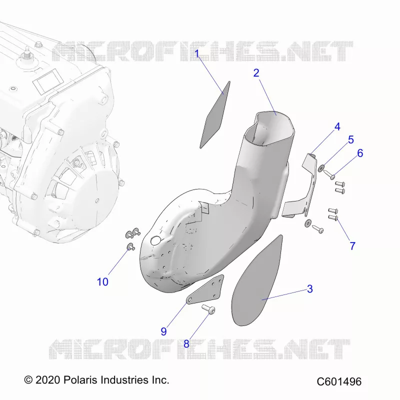 MOTEUR, AIR DUCT, INLET