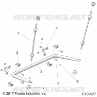 SUSPENSION, STABILISATEUR BRAS ARRIERE 49S- R20RRE99/A (C700027)