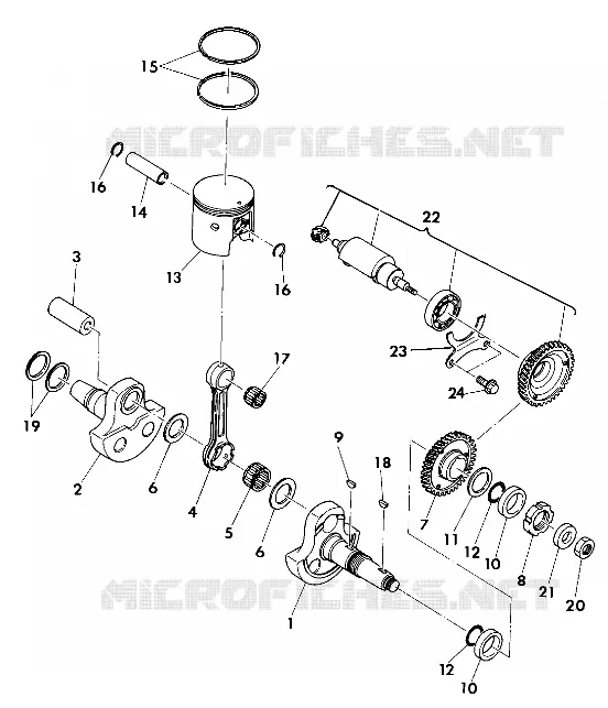 VILEBREQUIN AND PISTON ASSEMBLY (4918541854042A)