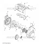 ENGINE, BLOWER HOUSING AND LANCEUR