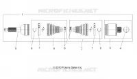 DRIVE TRAIN, TRANSMISSION ARRIERE SHAFT (FROM 8/29/16)