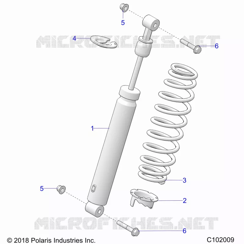 SUSPENSION, AMORTISSEUR AVANT