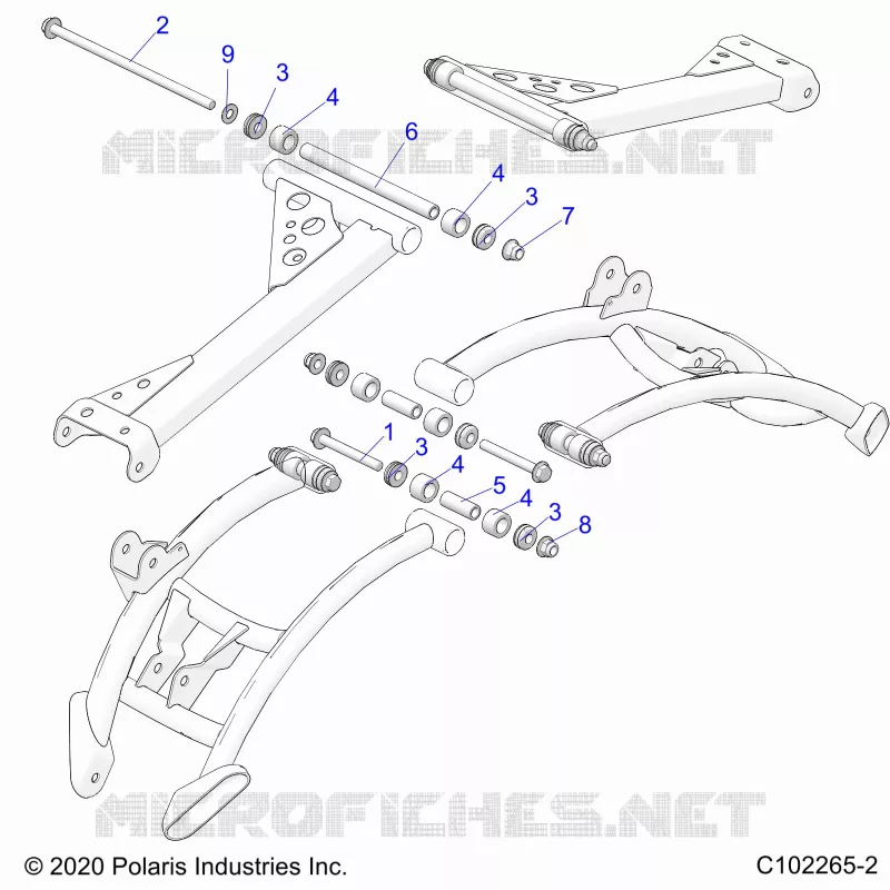 SUSPENSION ARRIERE CONTROL ARM, MOUNTING