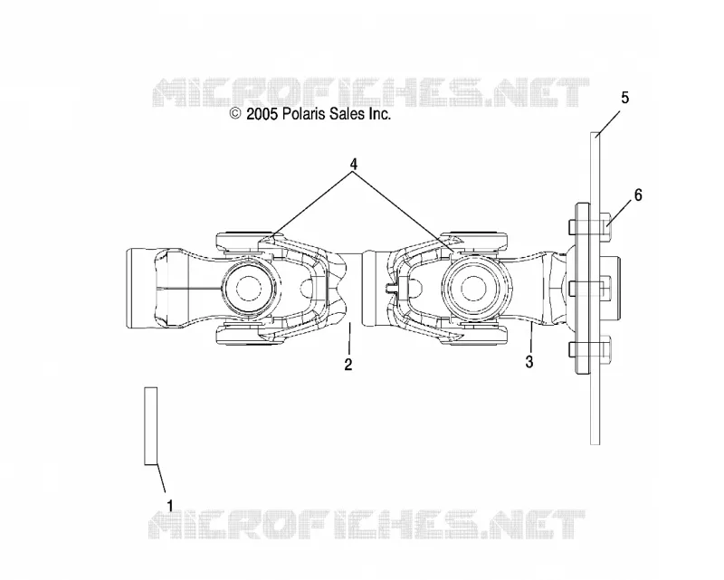 PROP ARBRE DE TRANSMISSION ARRIERE