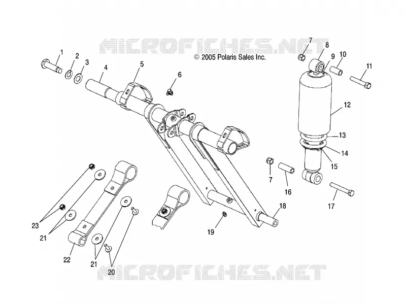 BRAS DE SUSPENSION AVANT AND AMORTISSEUR
