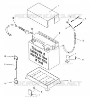 SUPPORT BATTERIE SL 650 B944058 (4926992699015A)