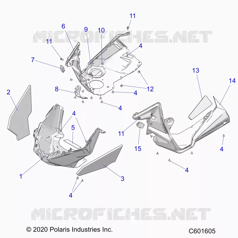 CARROSSERIE AVANT ASM./FENDERS