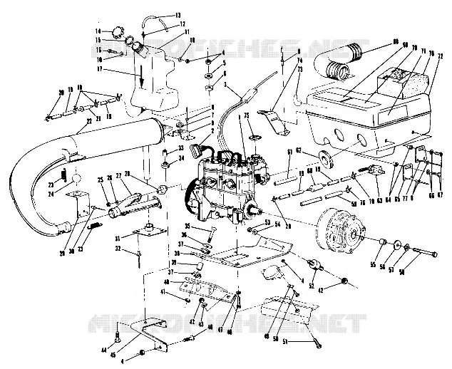 SUPPORT MOTEUR (400) (4910941094021A)