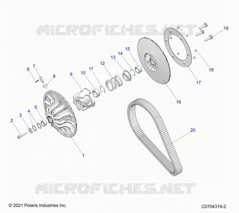 SYSTÃˆME DE TRANSMISSION, SECONDARY CLUTCH