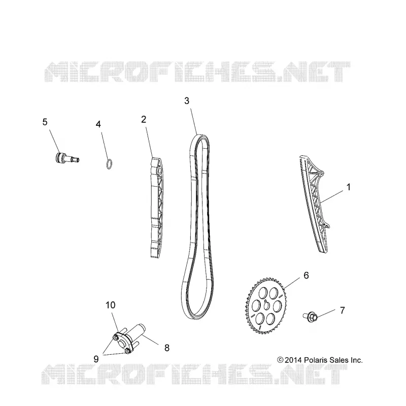 CHAINEE DE DISTRIBUTION AND TENSIONER