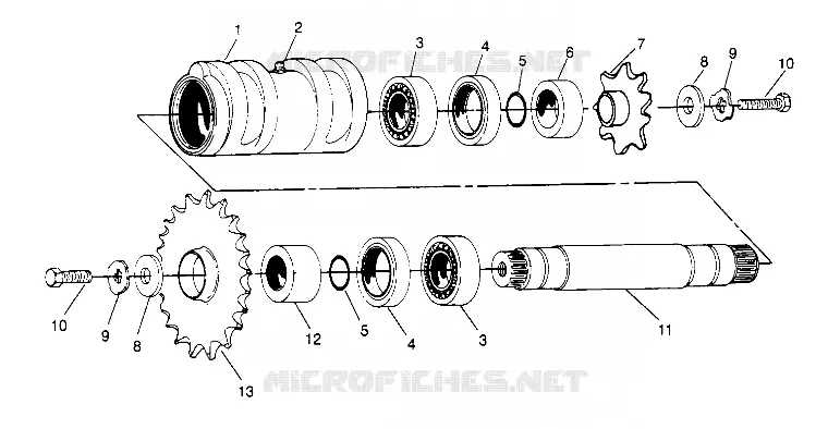 TENDEUR CENTRAL ASSEMBLY  4X4 400L W948140 (4926772677B012)