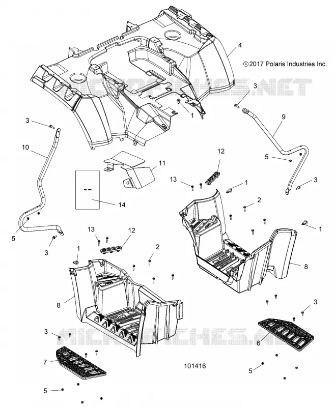 HABITACLE ARRIERE AND FOOTWELL