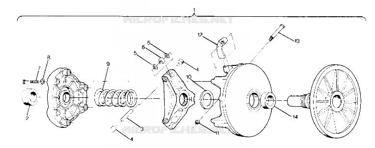 EMBRAYAGE DE TRANSMISSION  INDY LITE (4918591859019B)