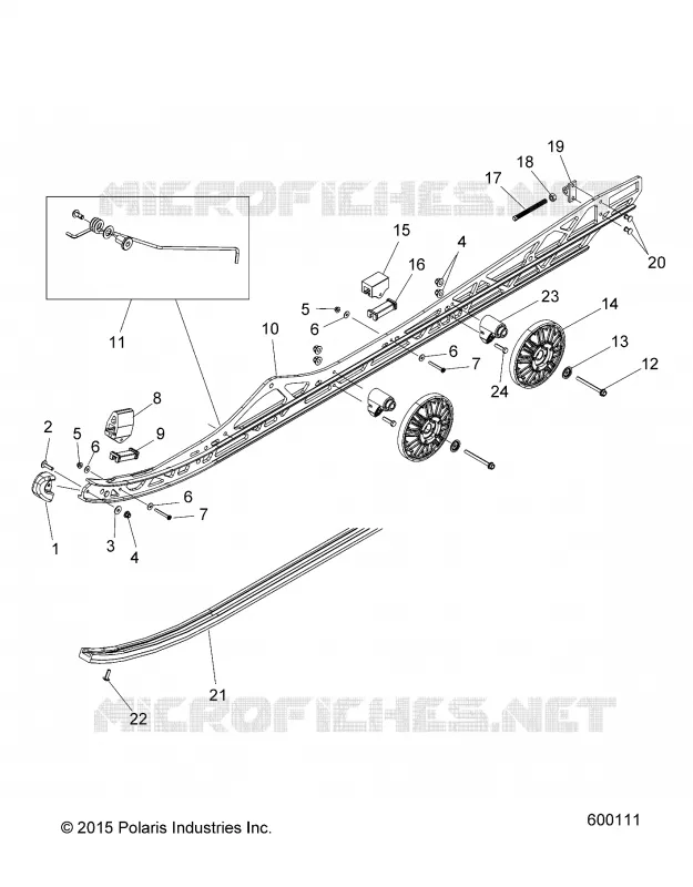 SUSPENSION, FIXATION RAIL