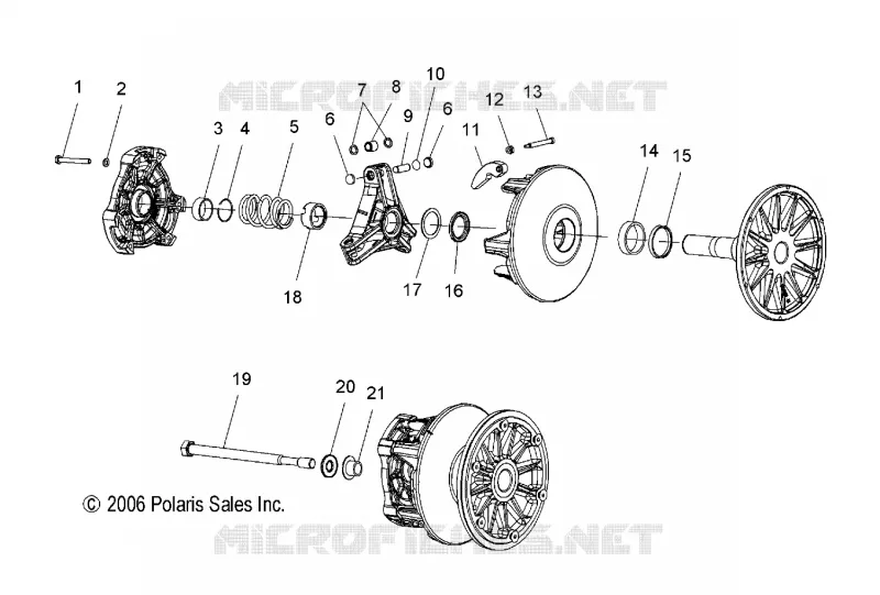 SYSTÈME DE TRANSMISSION, PRIMARY CLUTCH