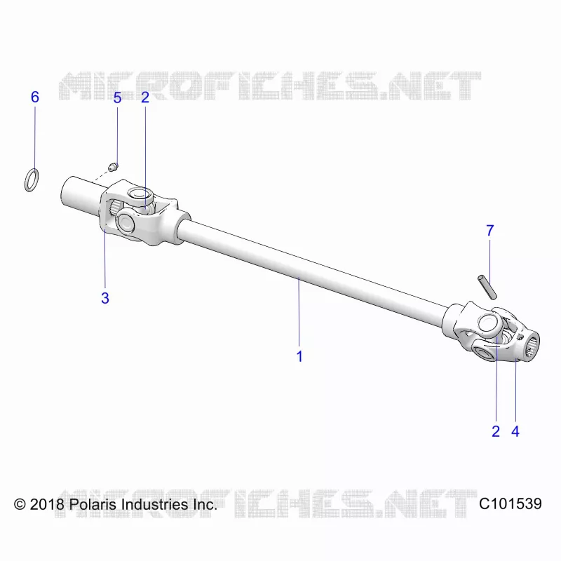 SYSTÃˆME DE TRANSMISSION, FRONT PROP SHAFT