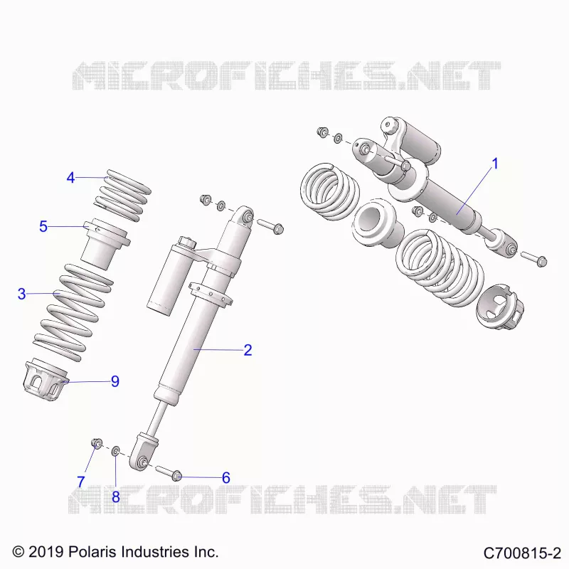 SUSPENSION, AMORTISSEUR AVANT MOUNTING