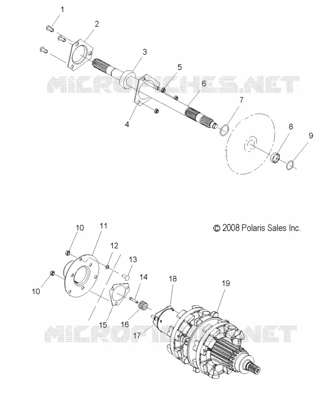 SYSTÈME DE TRANSMISSION, JACKSHAFT AND ARBRE DE TRANSMISSION 