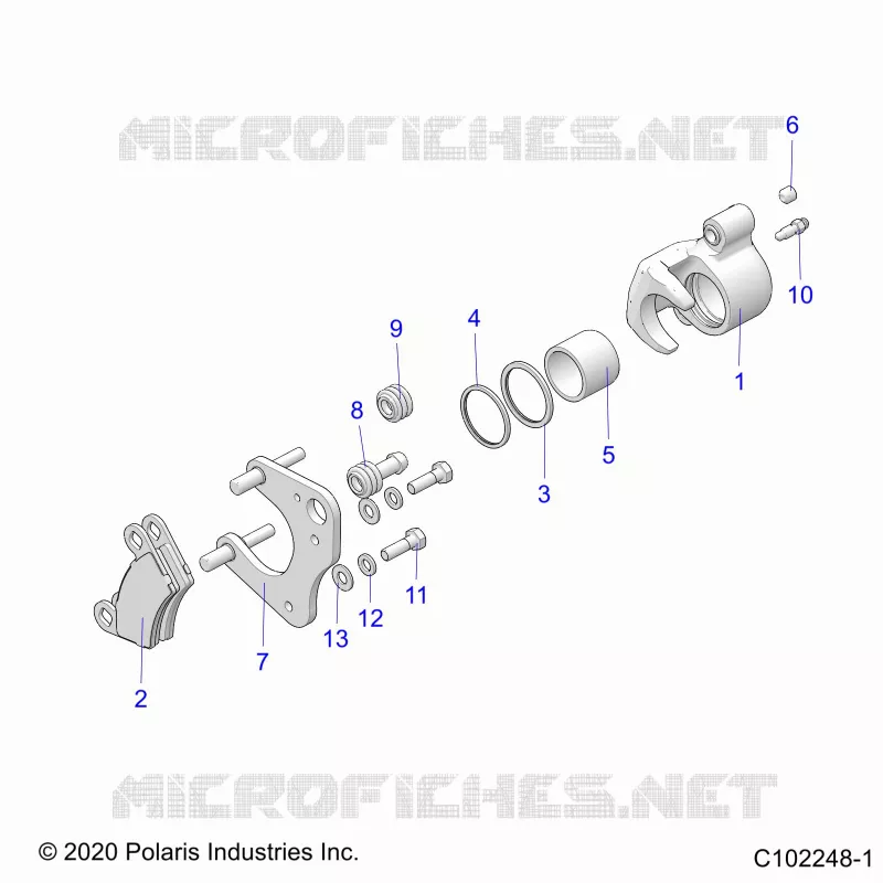BRAKES, BRAKE ETRIER DE FREIN AVANT (TO 8/16/2021)
