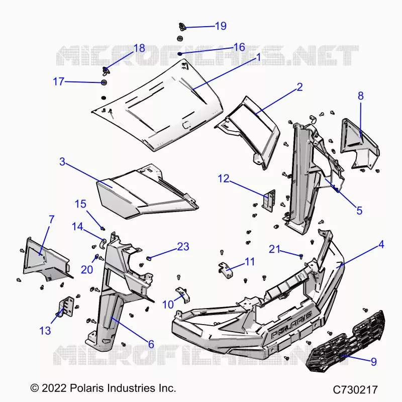 CAPOT, AND FRONT FENDERS