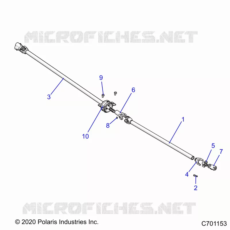 SYSTÃˆME DE TRANSMISSION, FRONT, REAR PROP SHAFT