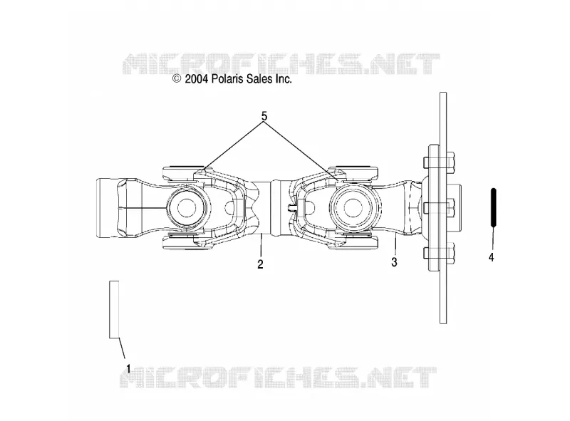 REAR ARBRE DE TRANSMISSION (2X4)(4X4)