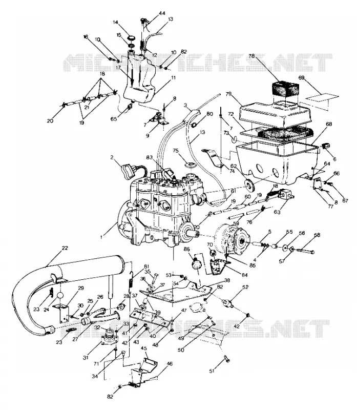 SUPPORT MOTEUR 500 and 500 Classic (4919251925013A)
