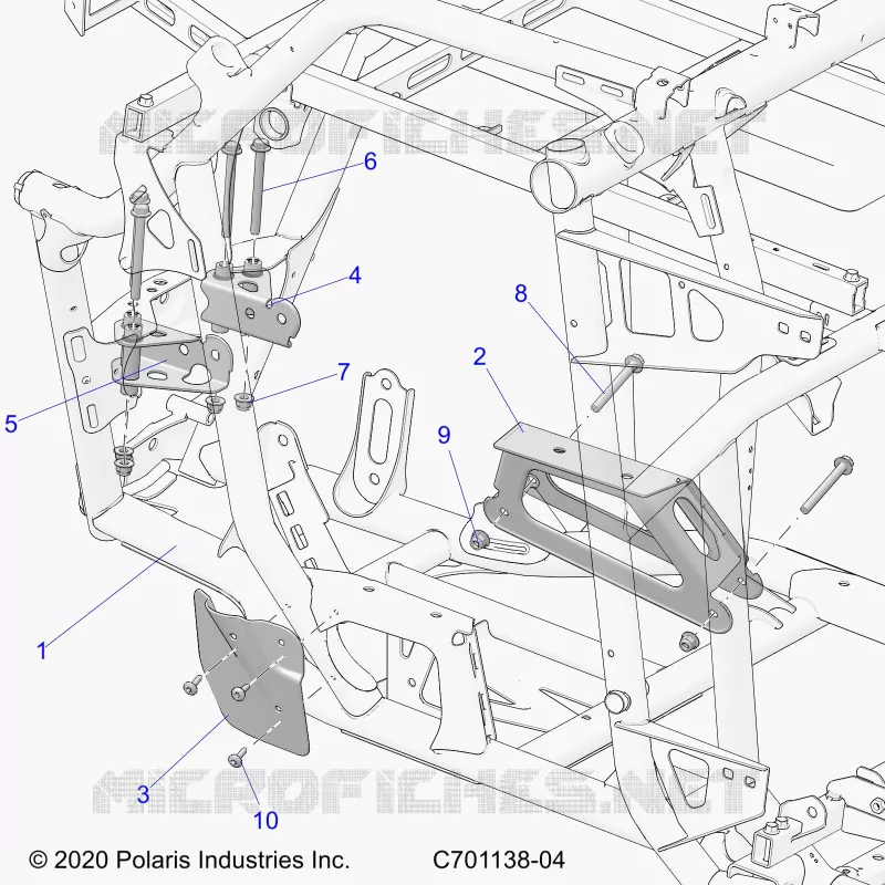 CHASSIS, MOTEUR AND REAR DRIVELINE MOUNTING