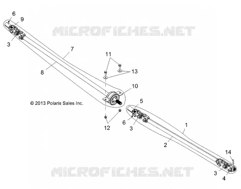 DRIVE TRAIN, FRONT AND REAR ARBRE DE TRANSMISSION