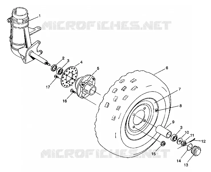 ROUE AVANT Trail Boss W938527 (4924072407011A)