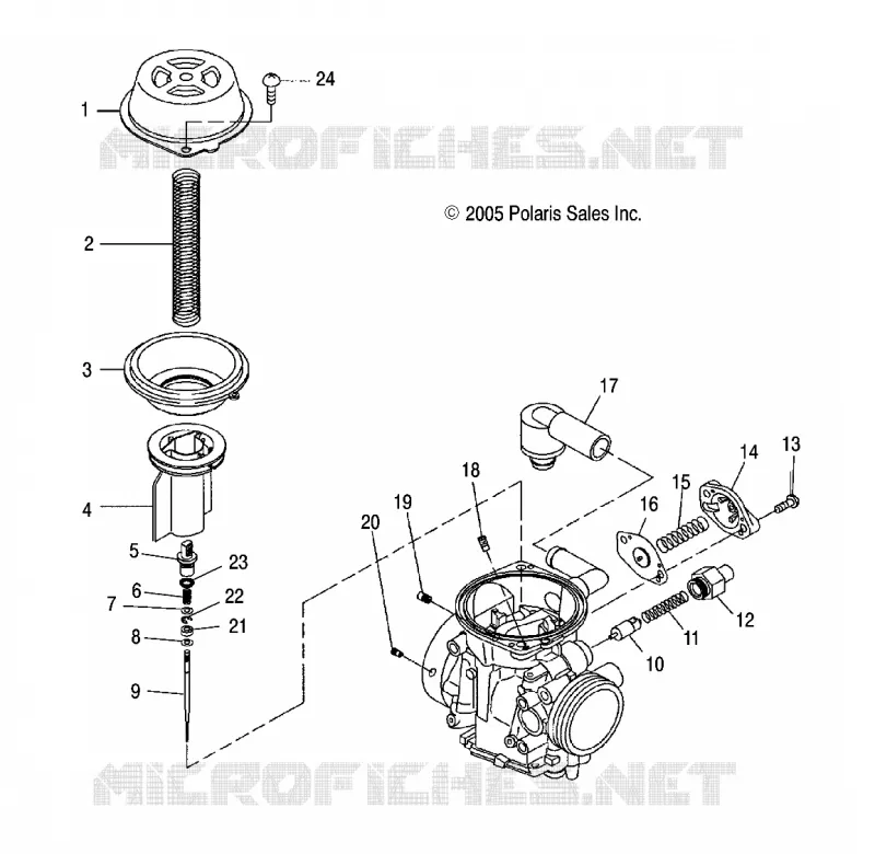 MOTEUR, CARBURATEUR, UPPER
