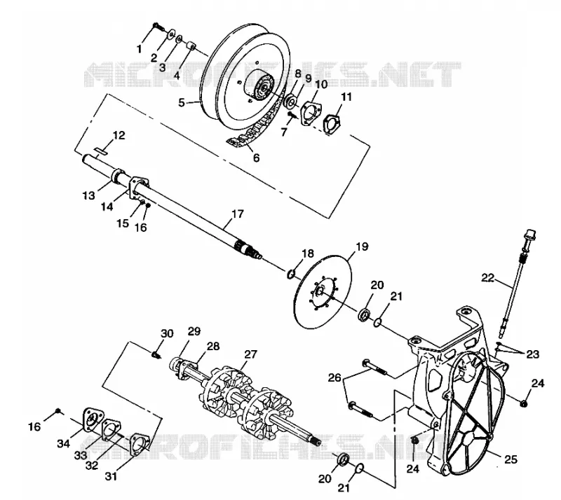 SYSTÈME DE TRANSMISSION 600 XC 0981758 (4944194419B010)