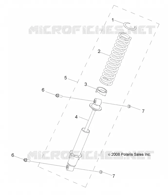 SUSPENSION, AMORTISSEUR AVANT