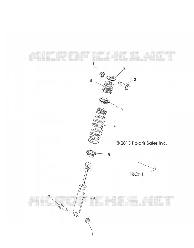 SUSPENSION, AMORTISSEUR ARRIERE MOUNTING