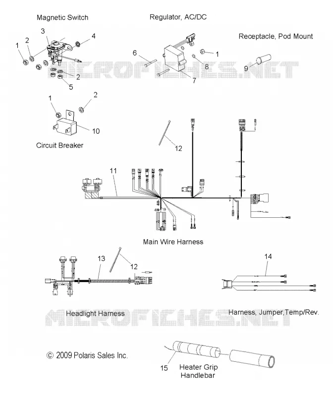 FAISCEAU ELECTRIQUEES and COMPONENTS