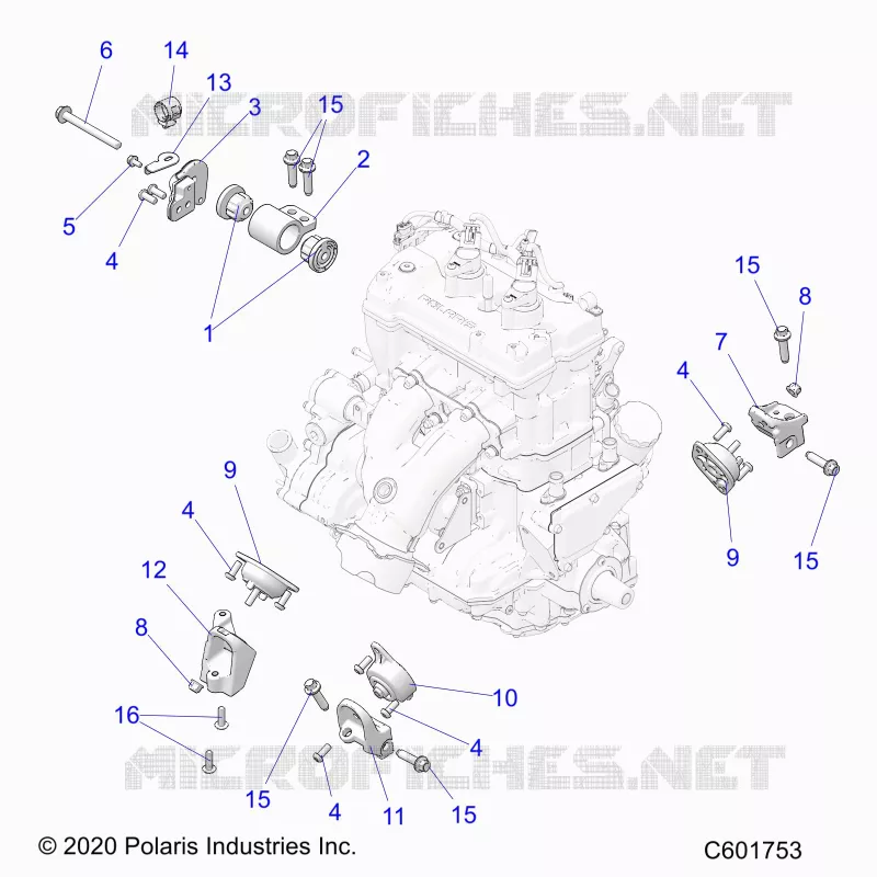 MOTEUR, MOUNTING & LONG BLOCK