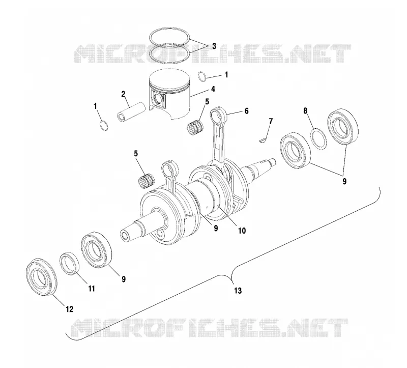 PISTON ET VILEBREQUIN