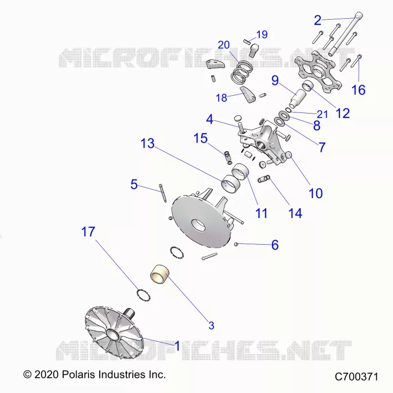 SYSTÃˆME DE TRANSMISSION, PRIMARY CLUTCH