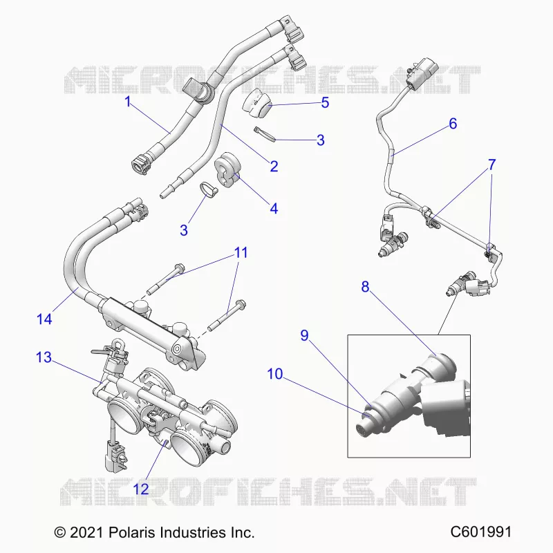 SYSTÃˆME D'ALIMENTATION, RAIL, LINES AND THROTTLE BODY