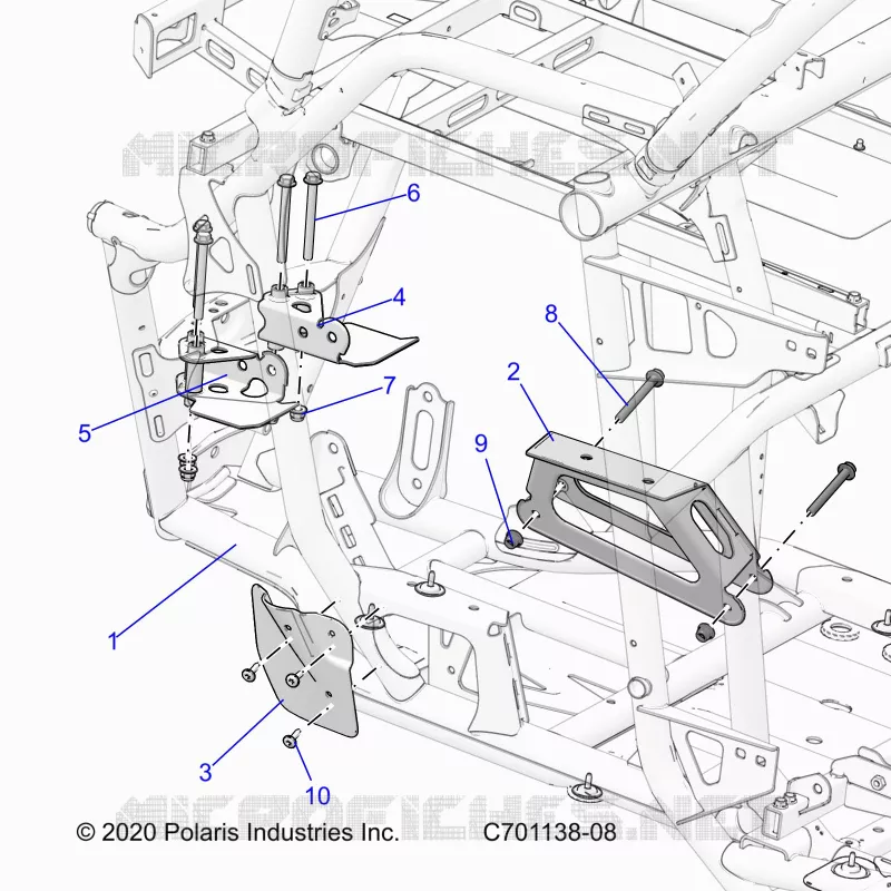 CHASSIS, MOTEUR AND REAR DRIVELINE MOUNTING
