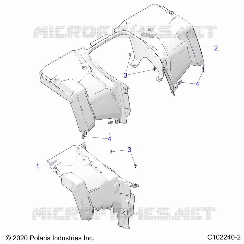 CARROSSERIE ARRIERE RACK AND BOX SIDE RAILS