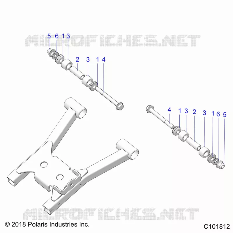 SUSPENSION ARRIERE A-ARM MOUNTING AND BUSHINGS