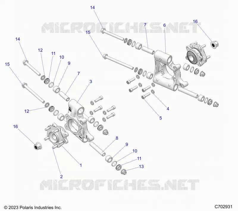 SUSPENSION, PORTE BAGAGES ARRIERE