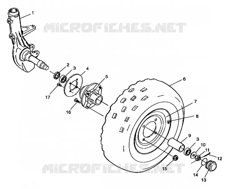 ROUE AVANT XPRESS 300 W98CA28C (4945364536B004)