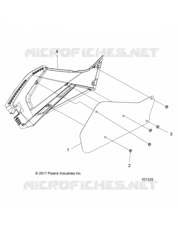 CARENAGE LATERAL DROIT 1 UP