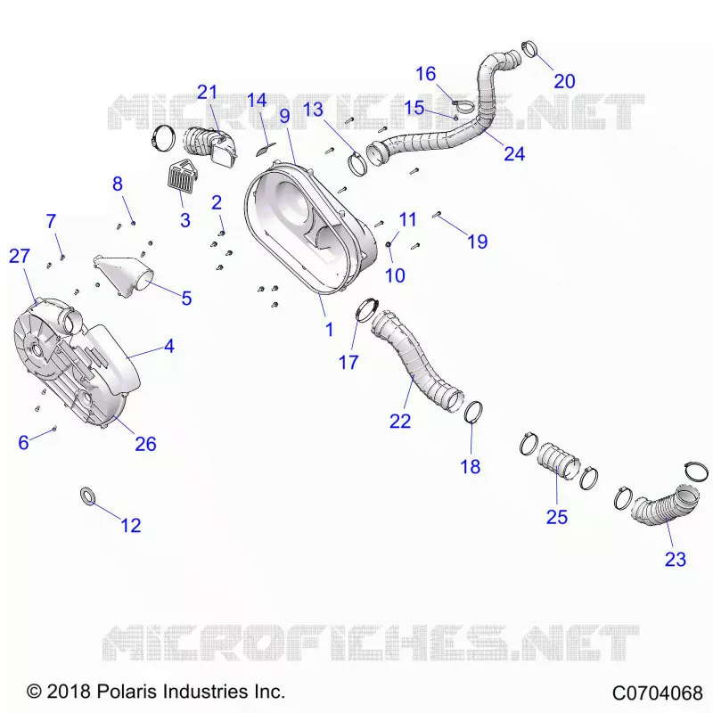 SYSTÃˆME DE TRANSMISSION, CLUTCH COVER AND DUCTING