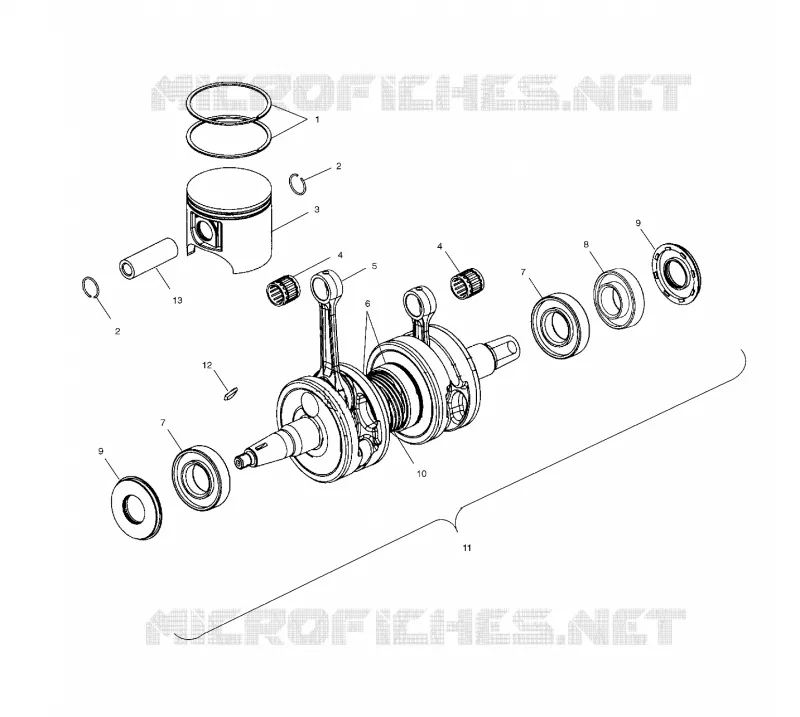 PISTON ET VILEBREQUIN