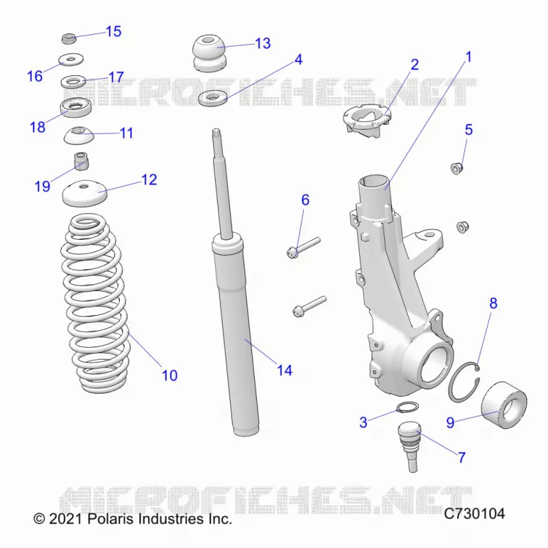 SUSPENSION, JAMBE DE FORCE AVANT